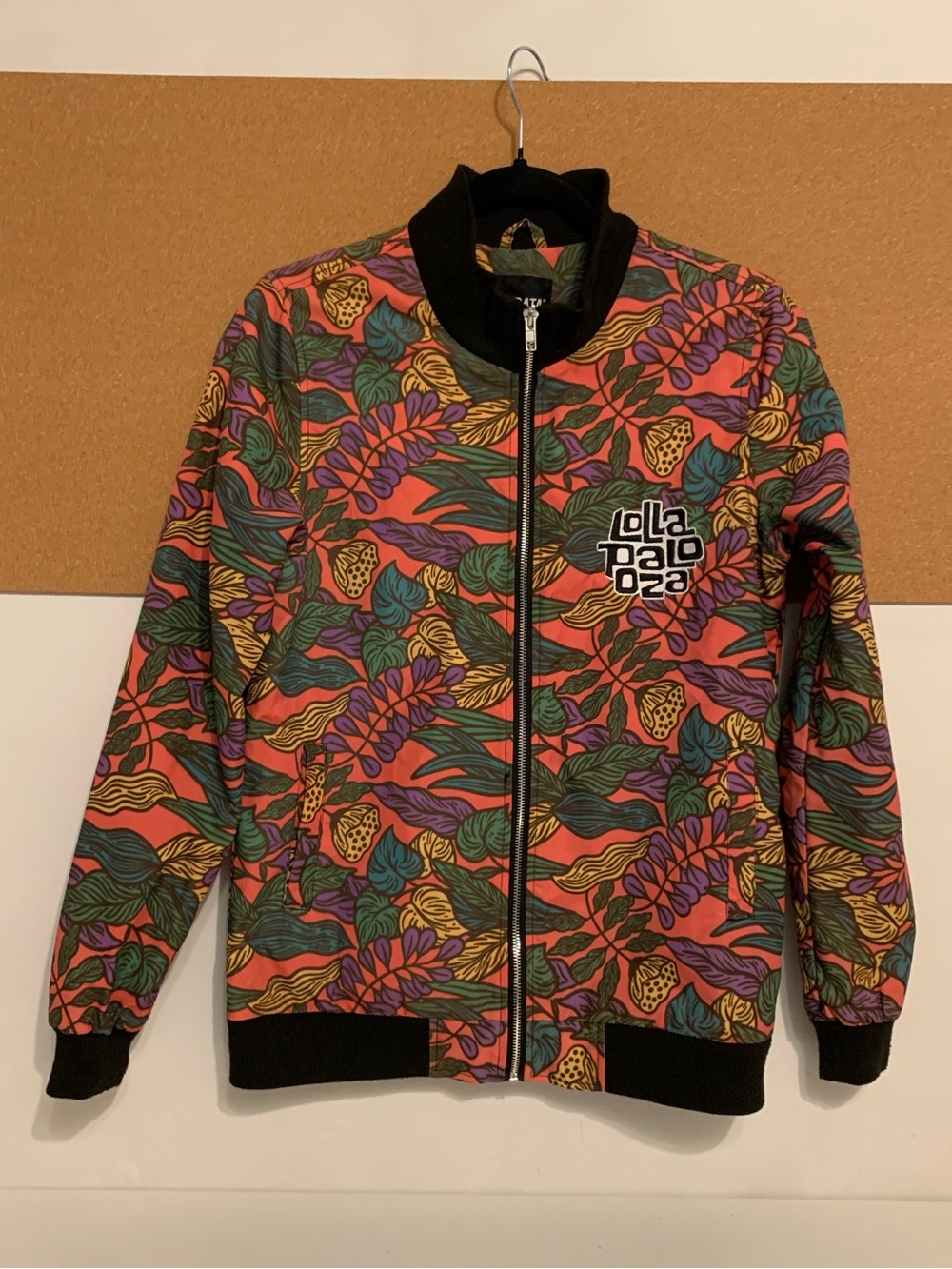 📌 RARE Strata x Lollapalooza Tropical Bomber Jacket